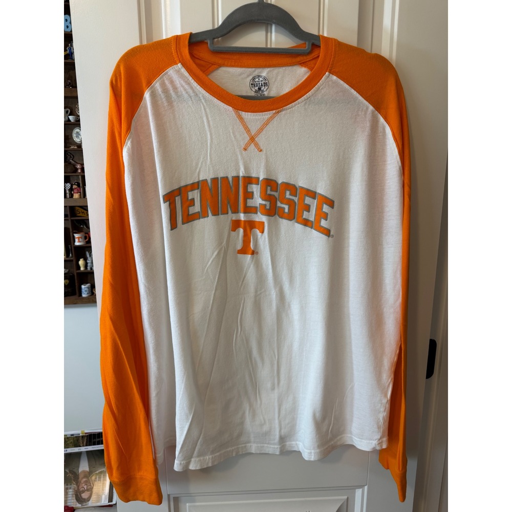 Rivalry Threads Tennessee Volunteers Raglan Long Sleeve Shirt Orange White 2XL